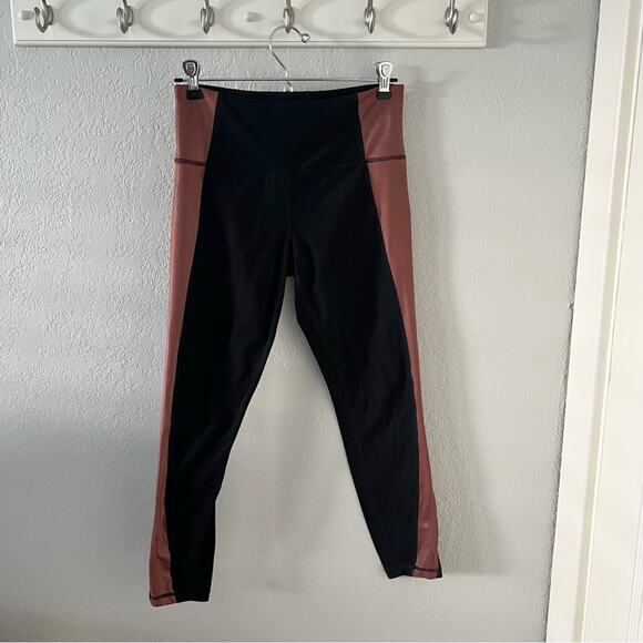 Athleta Salutation Colorblock Asym 7/8 Leggings In Powervita - Picture 3 of 10